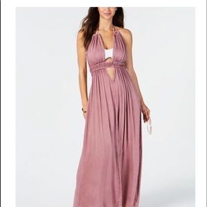 Halter top maxi dress cover up